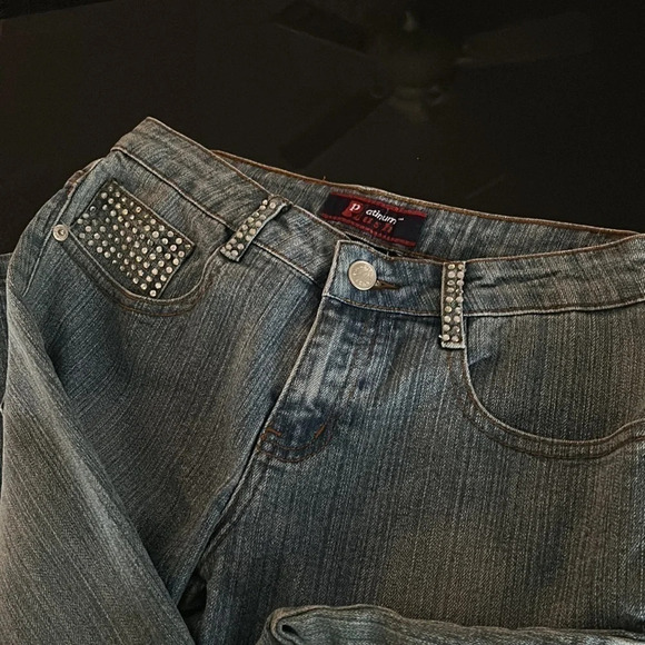 Blue Platinum Plush Jeans - Picture 6 of 7